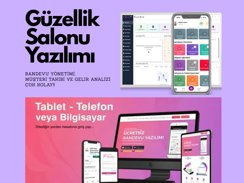 Salon yönetimi - tek panel